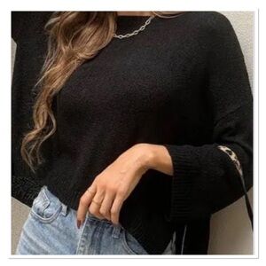 Timing Black Long Sleeves Sweater. Size M. P325/A